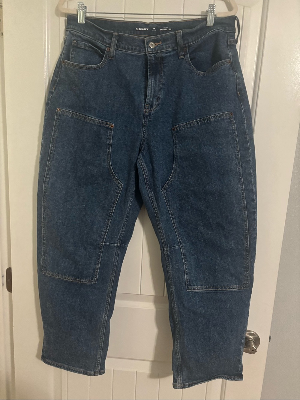 Old Navy Blue Wide-Leg Barrel Jeans